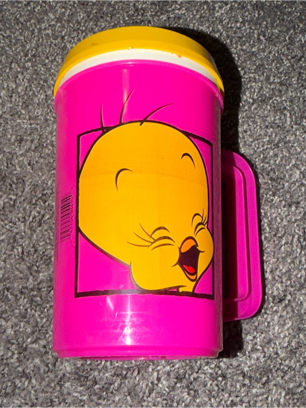 Super Thermo Warner Bros. Looney Tunes Tweety Bird Insulated Beverage Cup Used W